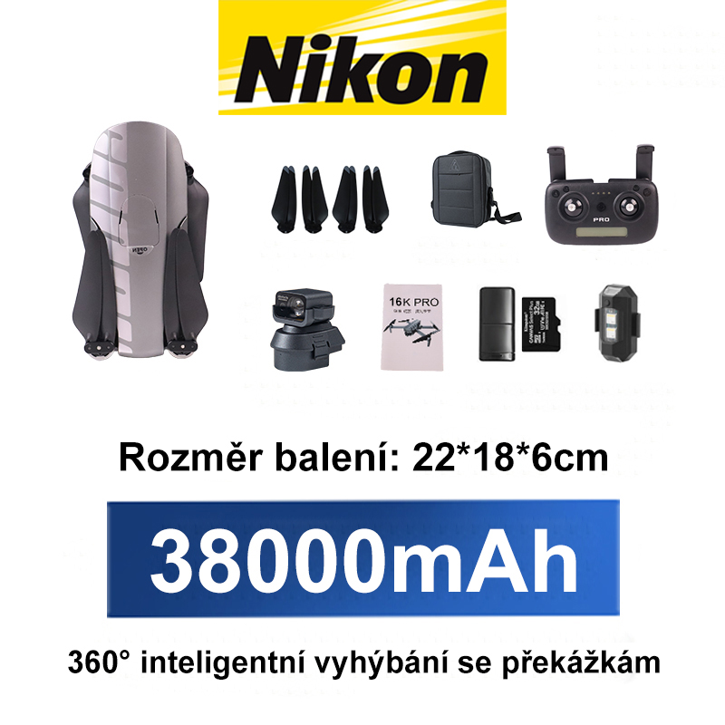 (Upgradovaná verzia)  poskytuje rozlišenie 8K, dosah až 18 kilometrov, výdrž batérie 8 hodín, maximálnu výšku letu 1.000 metrov a automatické vyhýbanie sa prekážkam so svetlami počas dňa. 